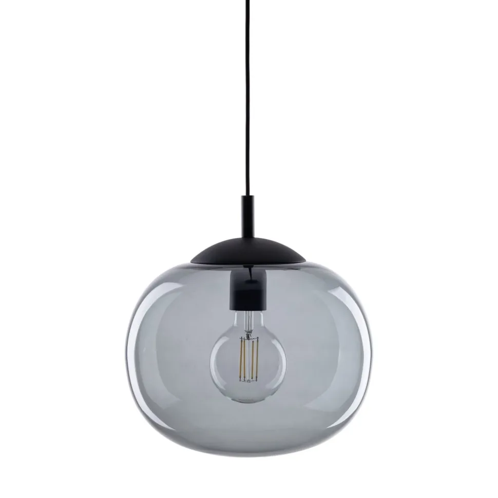 Lampa Wisząca VIBE Czarny Grafit Szklany Klosz 1xE27 30cm
