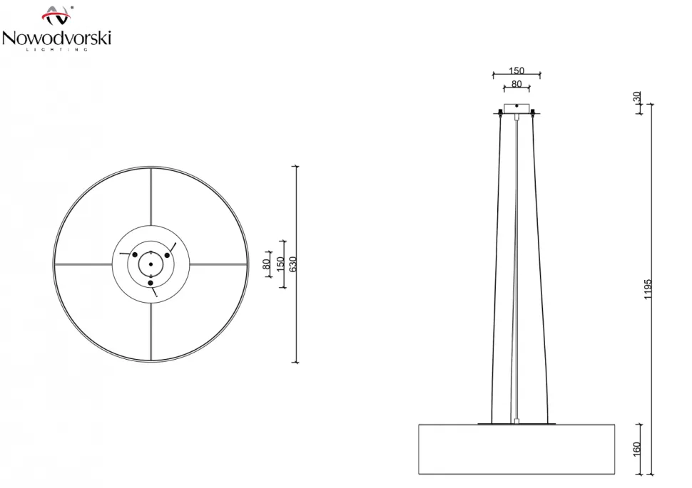 Lampa wisząca VIVIANE szara 3xE27
