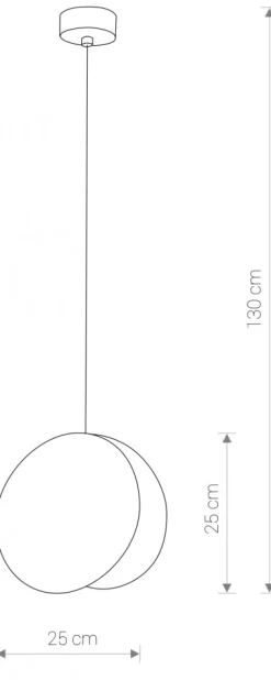 Lampa wisząca WHEEL czarny/złoty