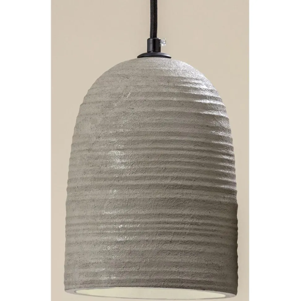 Lampa wisząca wykonana z cementu, szara