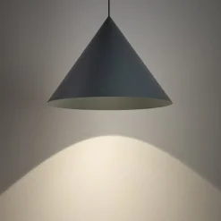 Lampa wisząca ZENITH L szary błękit 1xGU10