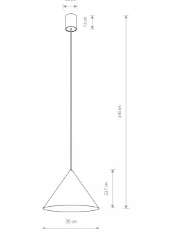 Lampa wisząca ZENITH M ceglasta 1xGU10
