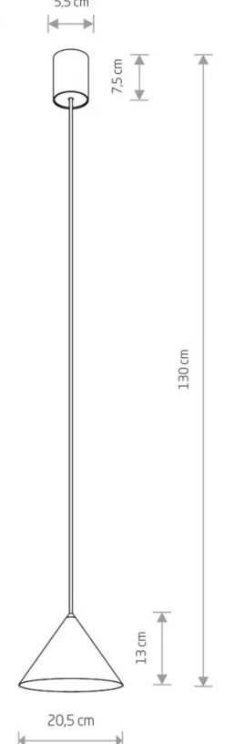 Lampa Wisząca ZENITH S Biały 1xGU10 ES111 20,5cm