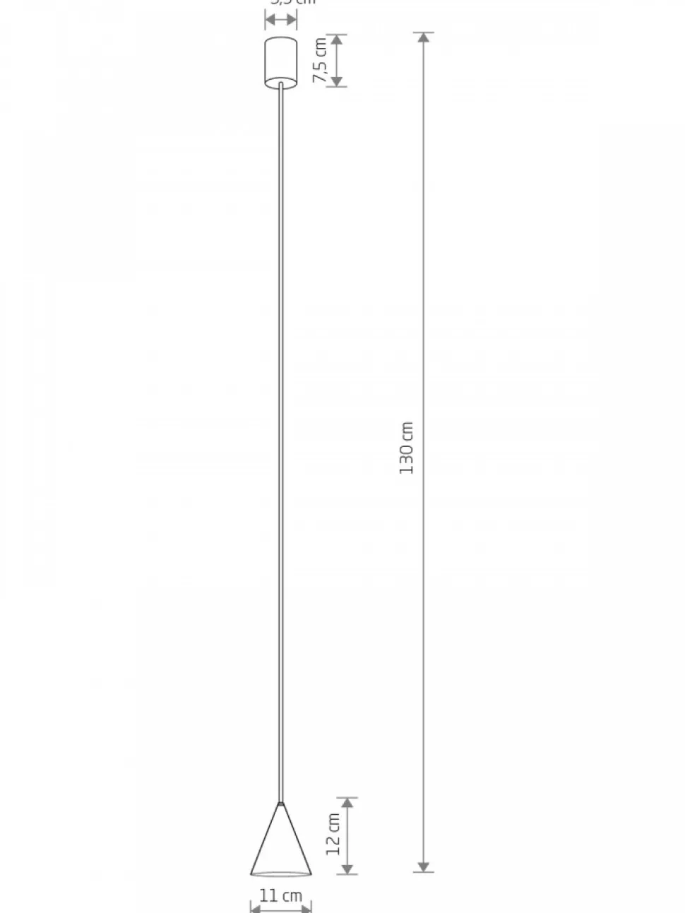 Lampa wisząca ZENITH XS biała 1xGU10