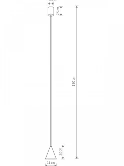 Lampa wisząca ZENITH XS szary błękit 1xGU10