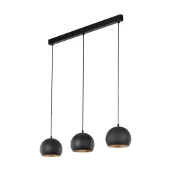 Lampa wisząca ZOE S czarna 3xE27