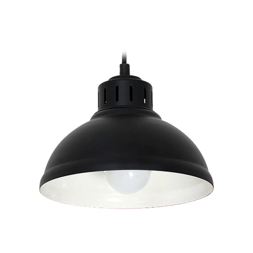 Lampa żyrandol industrialna Sven czarna