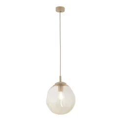 Lampa beżowa LAVA M sabia beżowa 1xE27 * TK Lighting New