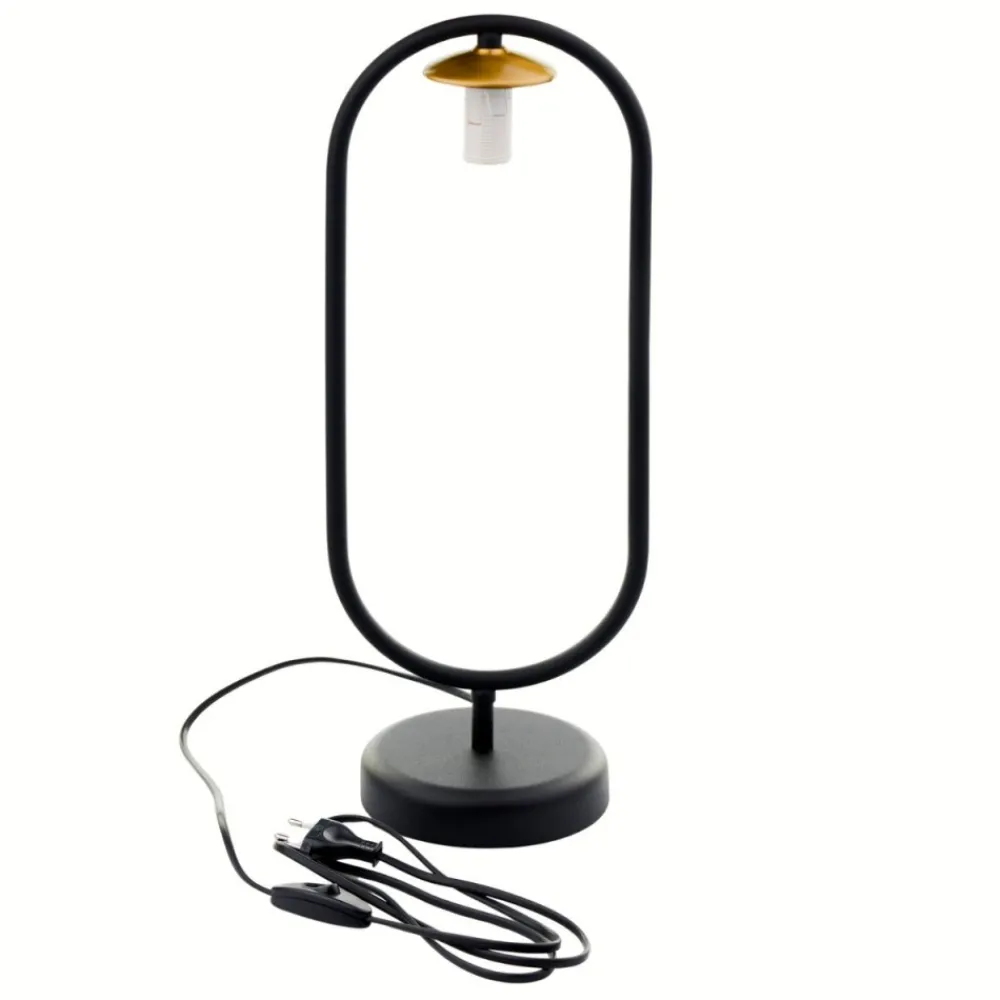 Lampa biurkowa IGON czarna złota 1xE14 * Jupiter New