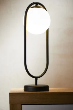 Lampa biurkowa IGON czarna złota 1xE14 * Jupiter New