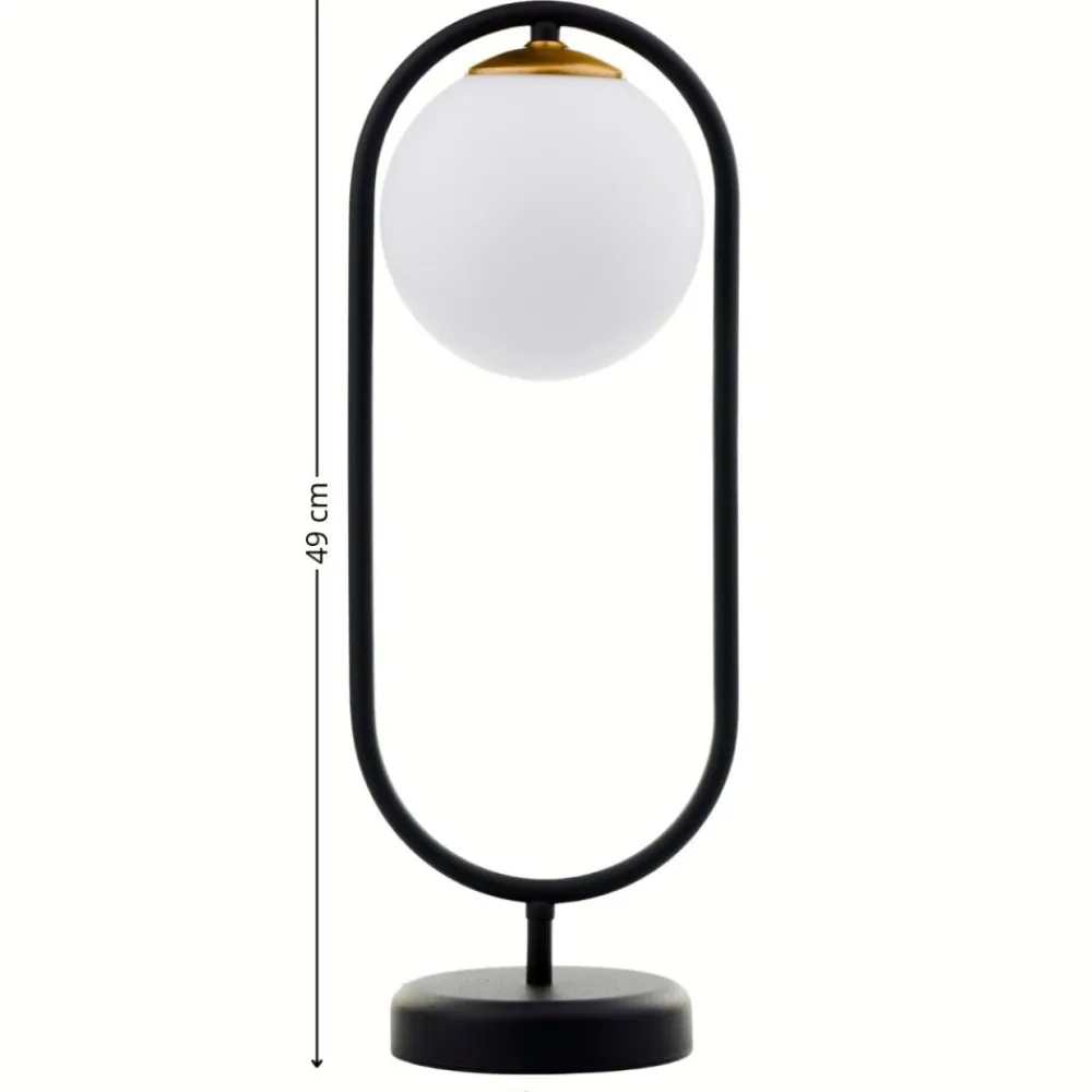 Lampa biurkowa IGON czarna złota 1xE14 * Jupiter New