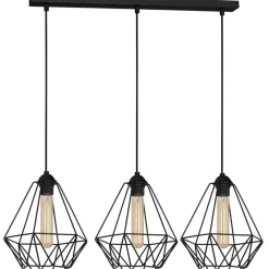 Lampa druciak kinkiet czarny x3 LOFT * Luminex Outlet