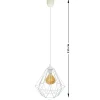Lampa geometryczna Diamond biała 25 cm GLAM * HowHomely