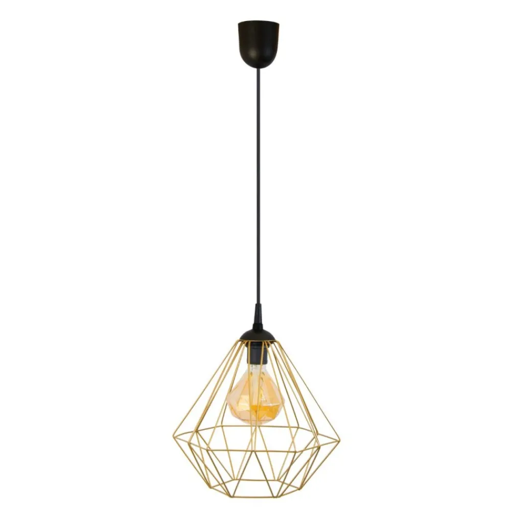 Lampa geometryczna Diamond złota 25 cm * HowHomely Discount