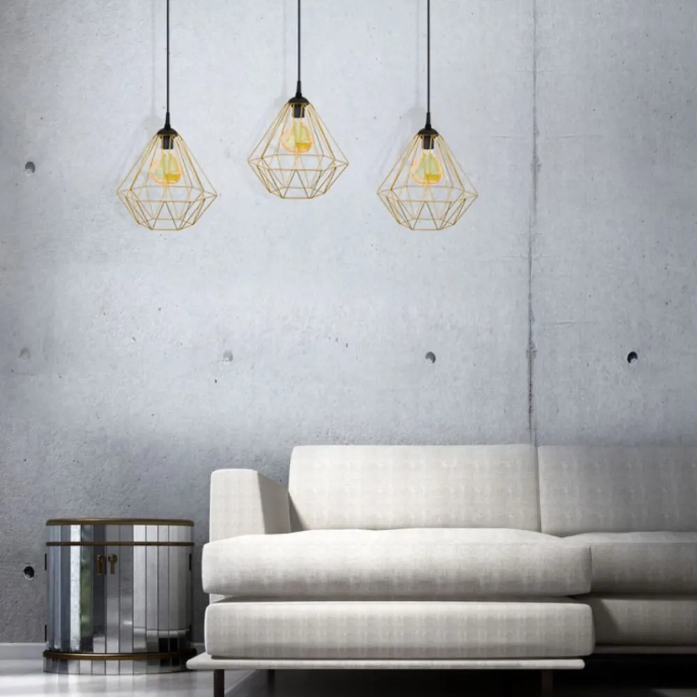 Lampa geometryczna Diamond złota 25 cm * HowHomely Discount