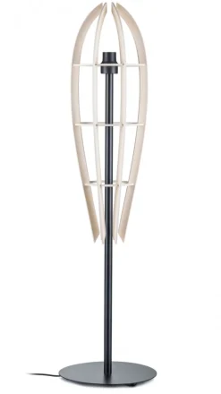 Lampa naturalna podłogowa Plywood 120 cm * Luminex Outlet