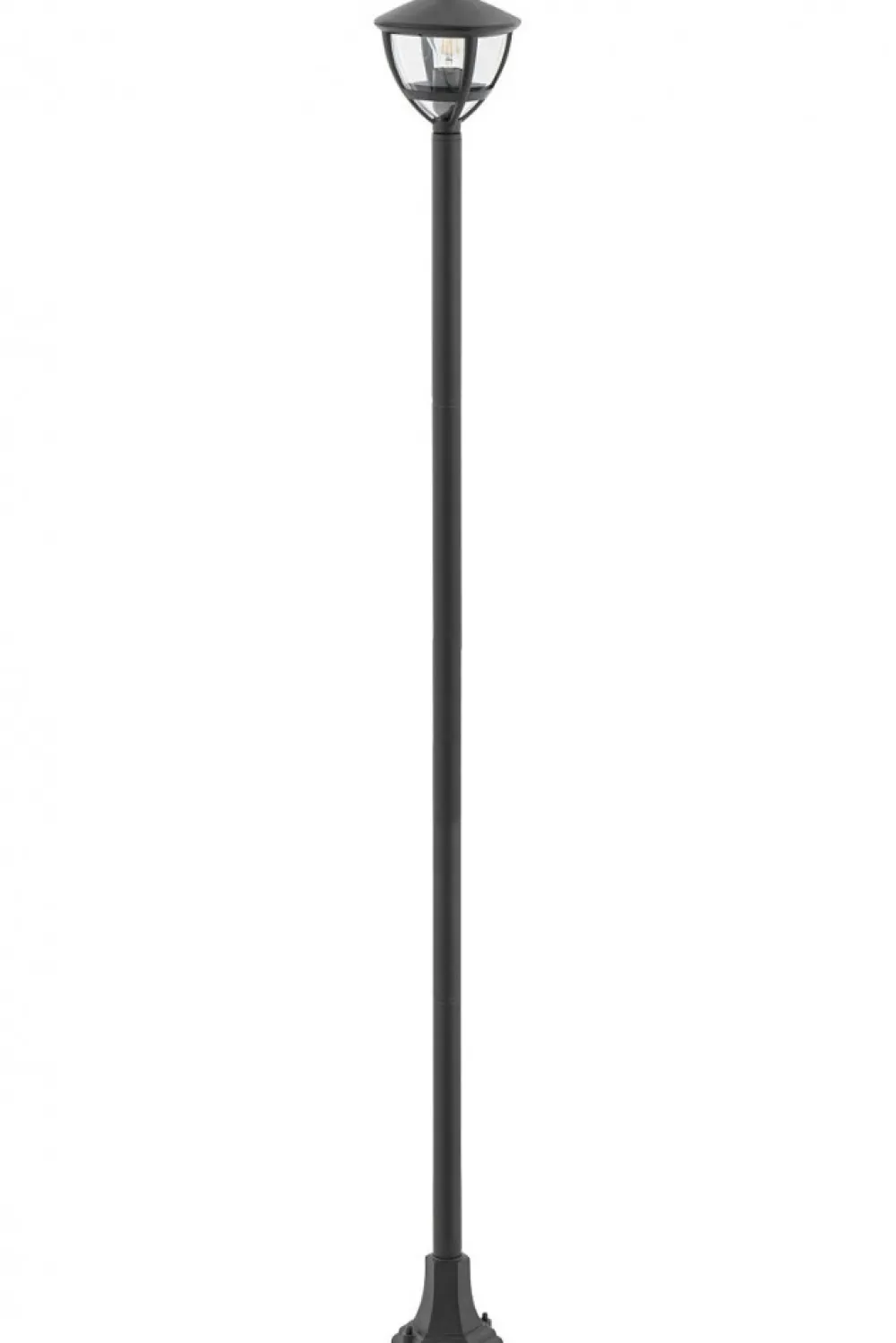 Lampa Ogrodowa AMELIA Czarny Szklany Klosz 1xE27 IP44 200cm * Nowodvorski Discount