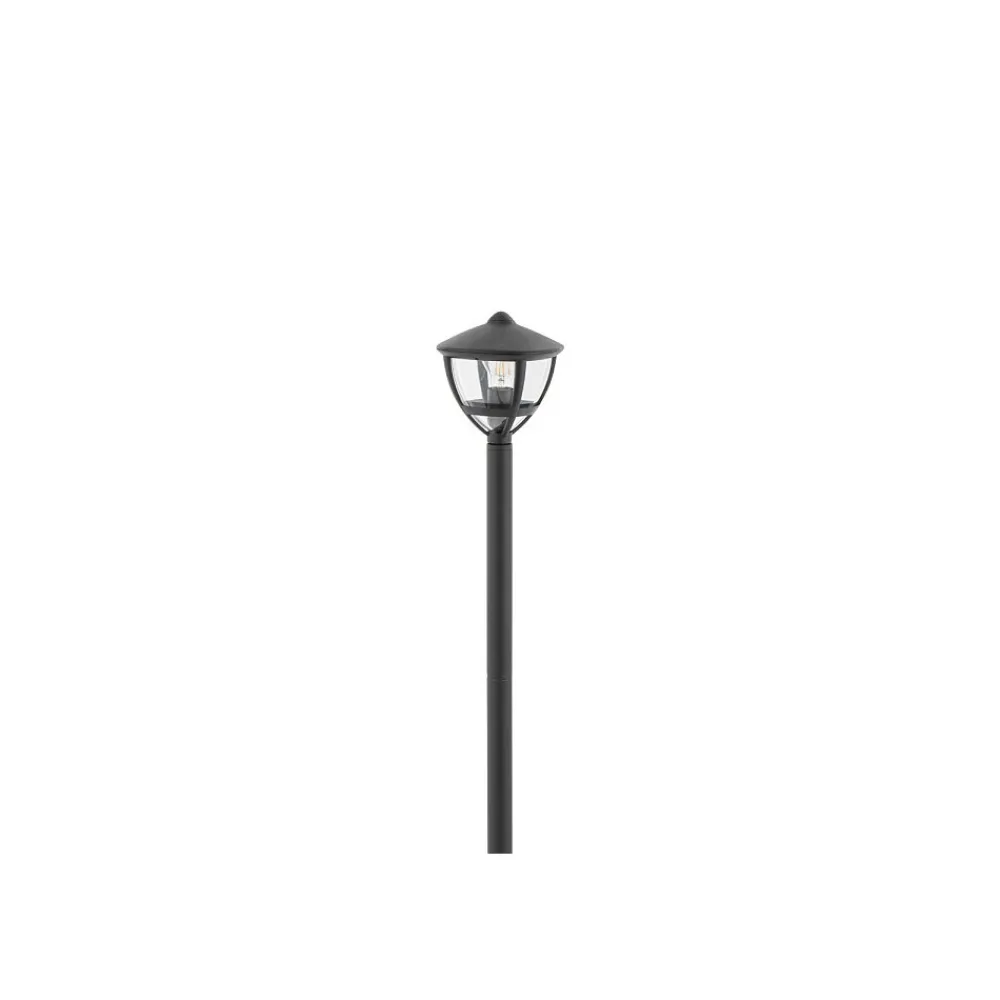 Lampa Ogrodowa AMELIA Czarny Szklany Klosz 1xE27 IP44 200cm * Nowodvorski Discount