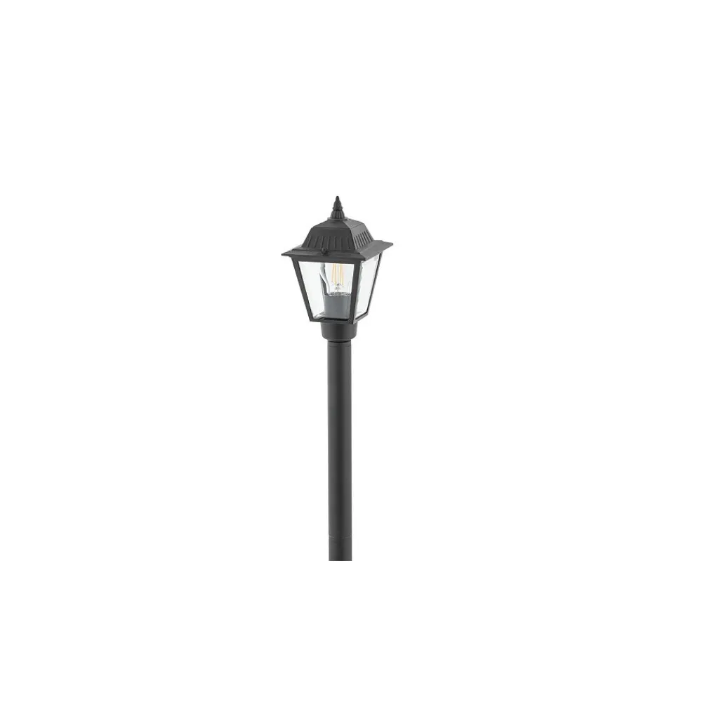 Lampa Ogrodowa ANA Czarny Szklany Klosz 1xE27 IP44 100 cm * Nowodvorski Online