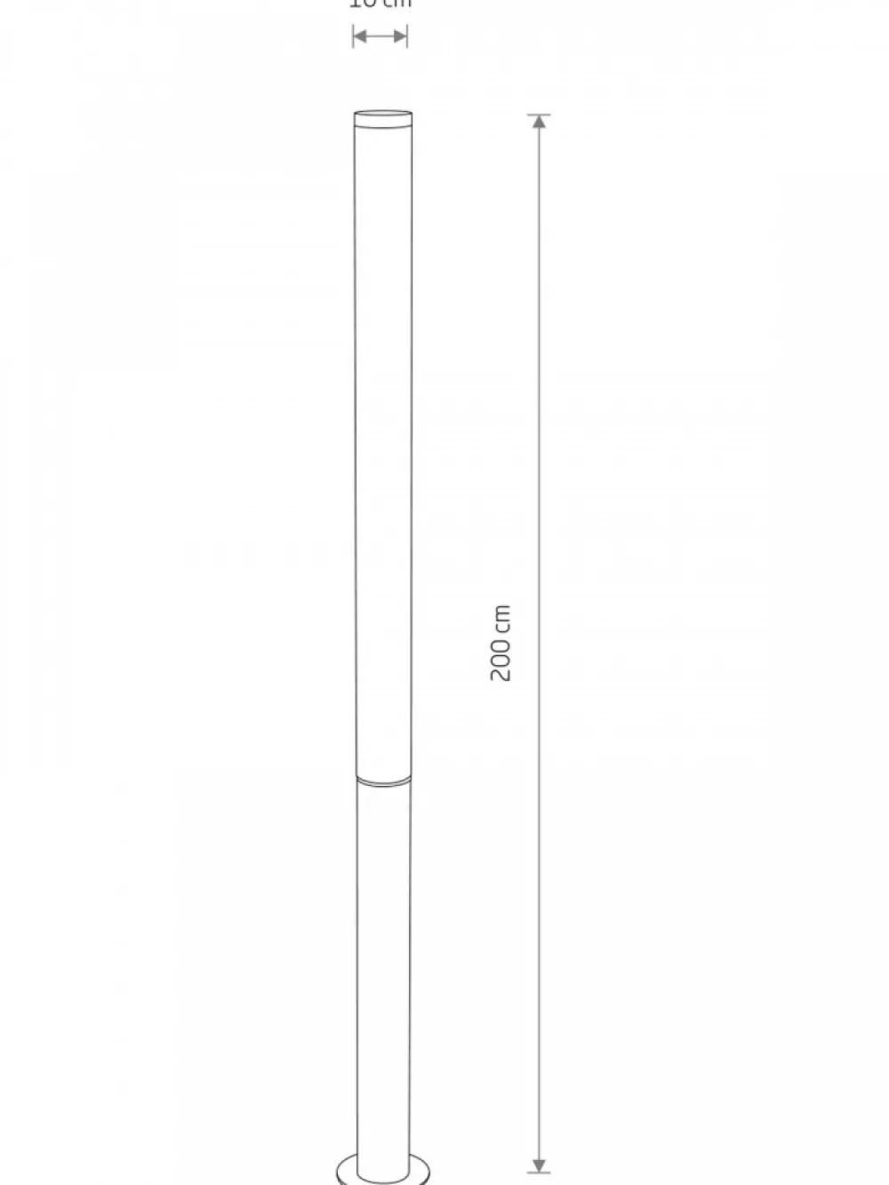 Lampa ogrodowa MIA LED L c zarna 100W IP54 3000K * Nowodvorski Hot