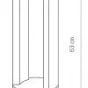 Lampa Ogrodowa MONTERREY Czarny 9W LED 3000K IP54 63cm * Nowodvorski Outlet