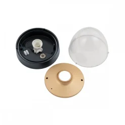 Lampa Ogrodowa NOOK Czarny Złoty 1xE27 IP44 * Nowodvorski