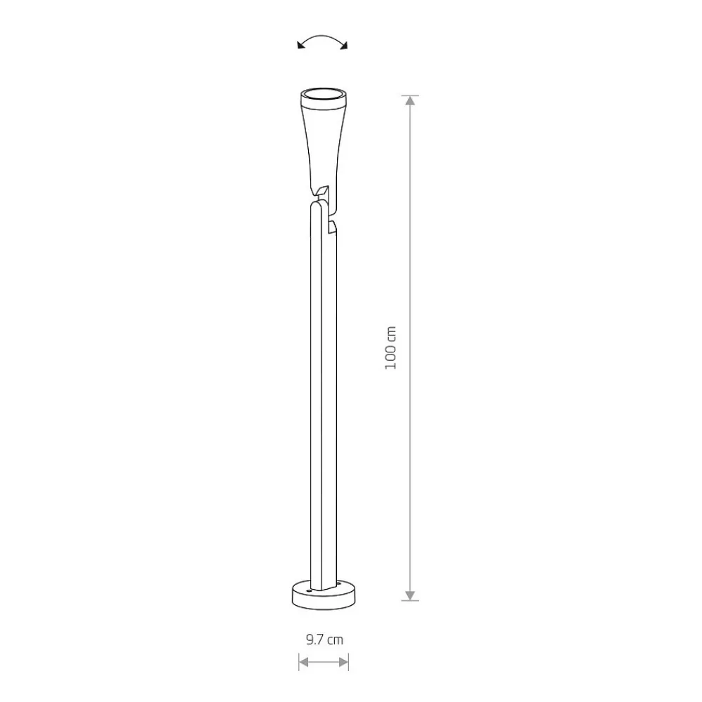Lampa Ogrodowa OTTAWA Czarny 1xGU10 IP44 100cm * Nowodvorski Sale