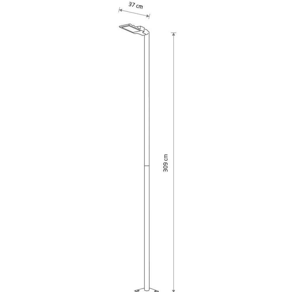 Lampa Ogrodowa PATHWAY Czarny 36W LED 3000K IP65 309cm * Nowodvorski Hot