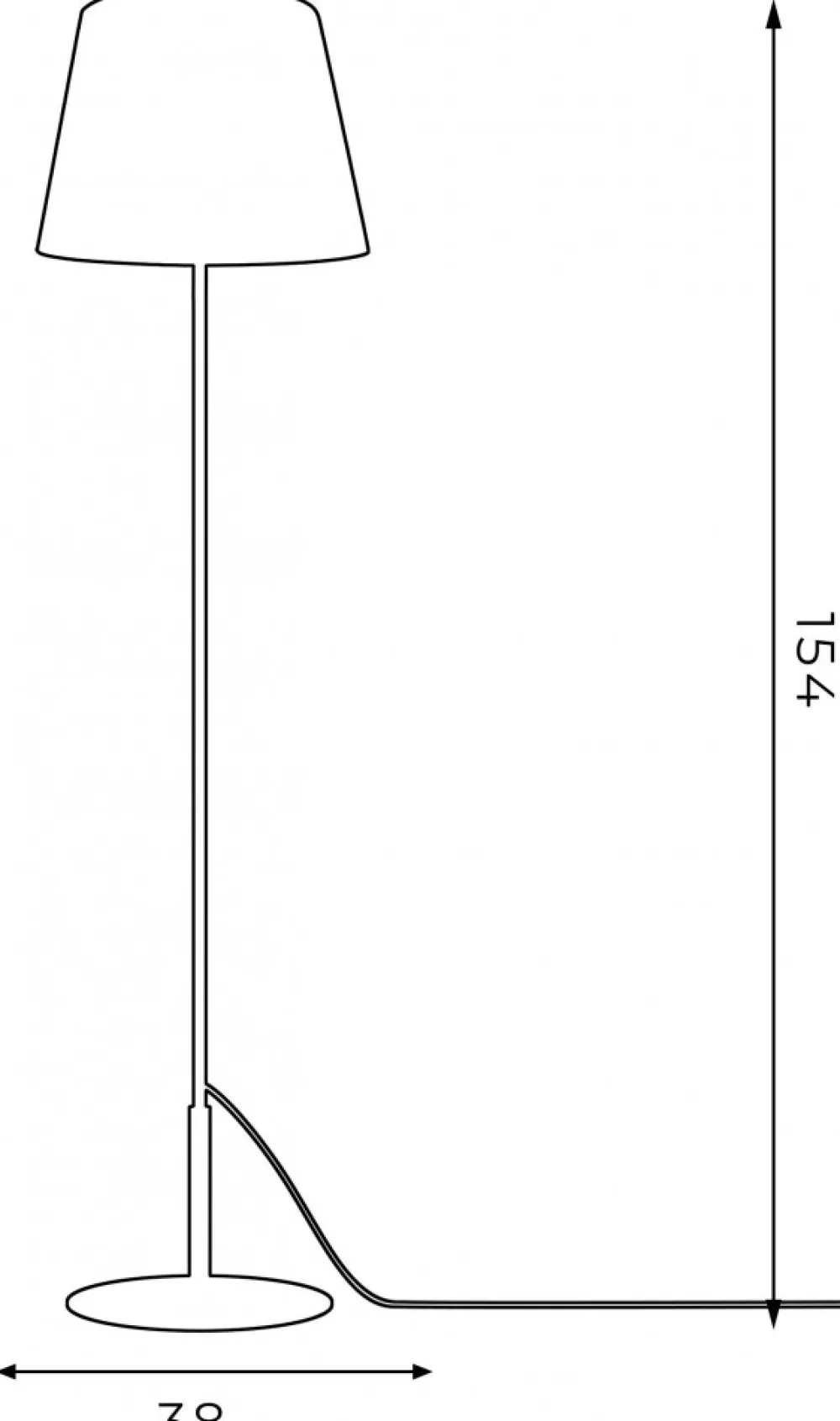 Lampa Podłogowa ARDEN Zielony Złoty Abażur 1xE27 154cm * Luminex Online