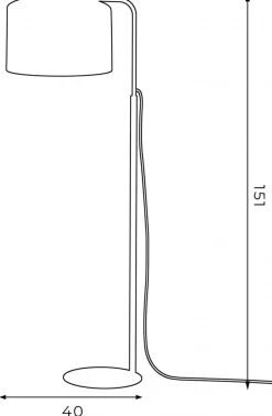 Lampa Podłogowa ARDEN Zielony Złoty Abażur 1xE27 151cm * Luminex New