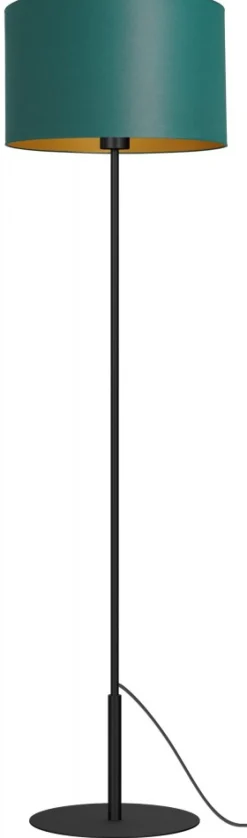 Lampa Podłogowa ARDEN Zielony Złoty Abażur 1xE27 150cm * Luminex Outlet