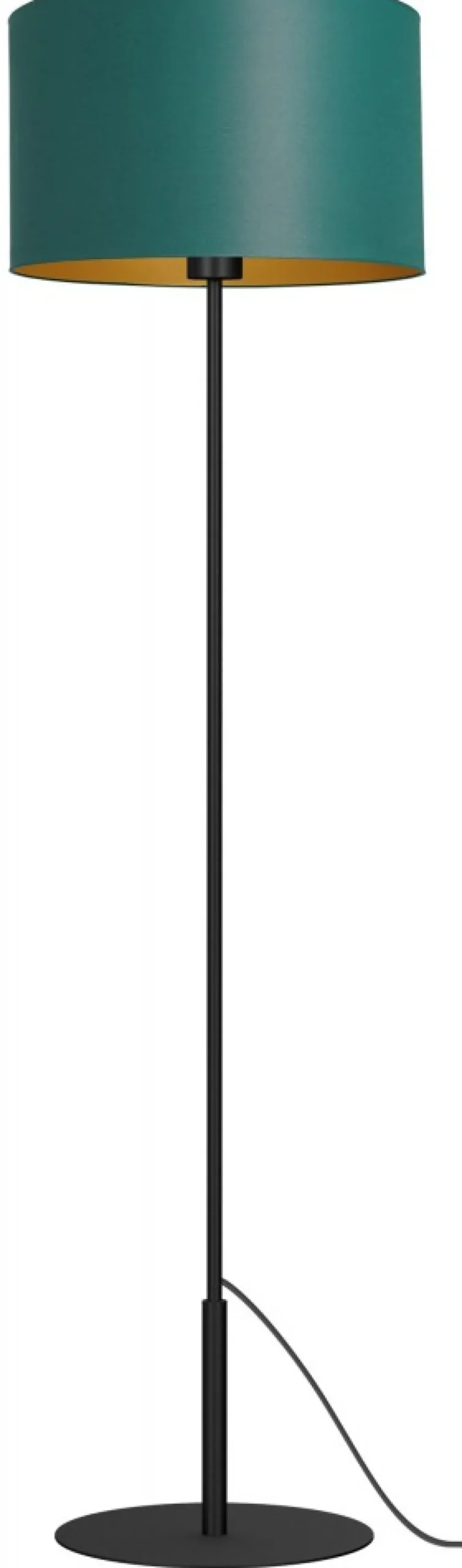 Lampa Podłogowa ARDEN Zielony Złoty Abażur 1xE27 150cm * Luminex Outlet