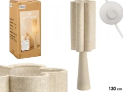 Lampa podłogowa beżowa len 130 cm * GIFTDECOR Clearance