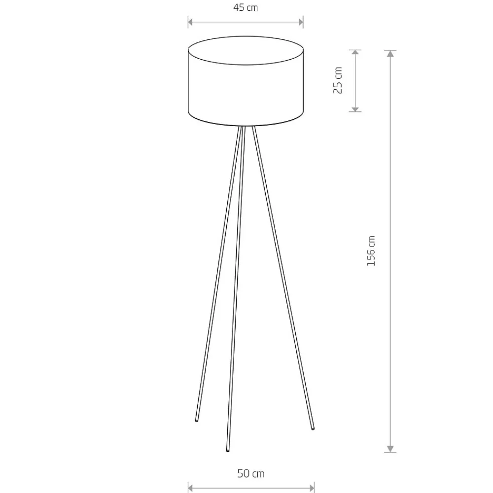 Lampa Podłogowa CADILAC Biały Abażur 1xE27 156cm * Nowodvorski Best