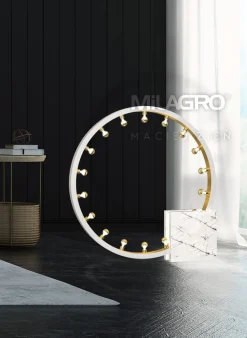 Lampa Podłogowa CASSIOPEIA Biały Złoty Marmur 19xE14 120cm * Eko-light Outlet