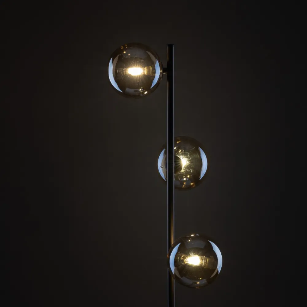 Lampa Podłogowa ESTERA Brązowy Szklane Klosze 3xG9 151cm * TK Lighting Best