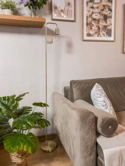 Lampa podłogowa Keli złota 150 cm * Atmosphera Clearance