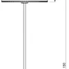 Lampa Podłogowa LOFT SHADE Czarny Klosz z Tworzywa 1xE27 150cm Prosta * Luminex Online