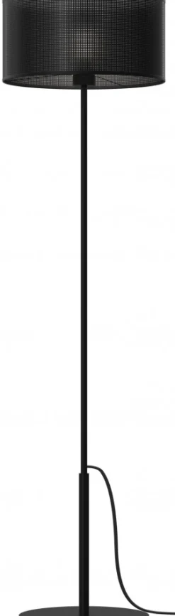 Lampa Podłogowa LOFT SHADE Czarny Klosz z Tworzywa 1xE27 150cm Prosta * Luminex Online