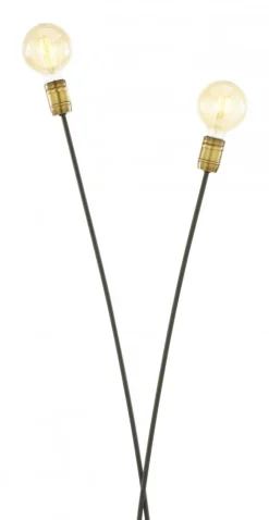 Lampa Podłogowa LUCE Czarny Patyna 2xE27 160 cm * Jupiter Best