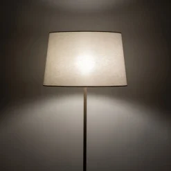 Lampa podłogowa MAJA sabia beżowa abażur ecru 1xE27 * TK Lighting Best
