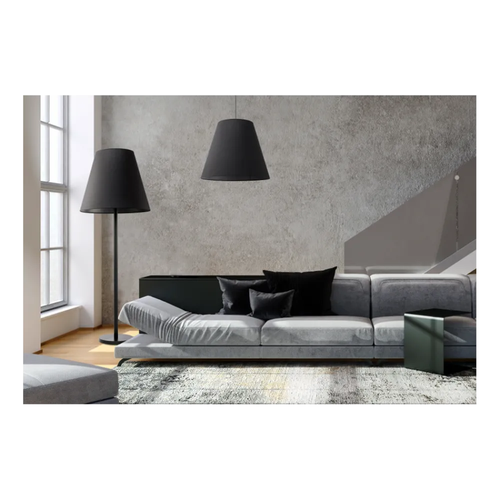 Lampa Podłogowa MOSS Czarny Abażur 1xE27 162cm * Nowodvorski Clearance
