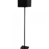 Lampa Podłogowa NAPOLI Czarny Srebrny Abażur 1xE27 150cm * Eko-light