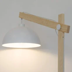 Lampa Podłogowa OSLO Biały Metalowy Klosz 1xE27 180cm * TK Lighting Best