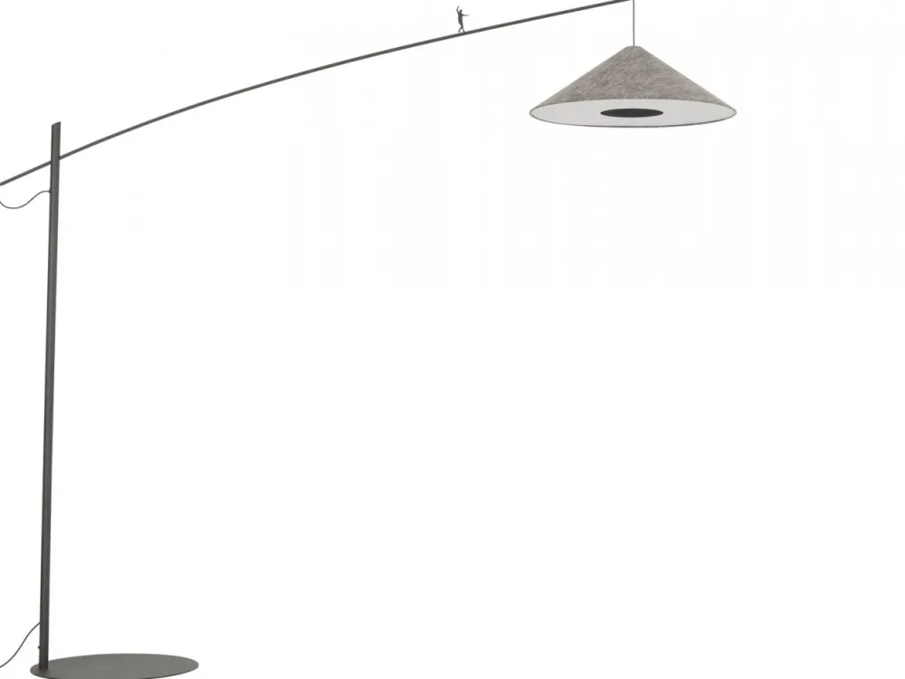 Lampa podłogowa POISE A szara 1xE27 * Nowodvorski Discount
