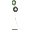 Lampa podłogowa SLATE MIX zielona klosz biały 2xG9 * TK Lighting Best