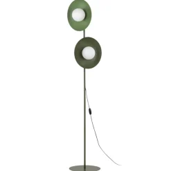 Lampa podłogowa SLATE MIX zielona klosz biały 2xG9 * TK Lighting Best
