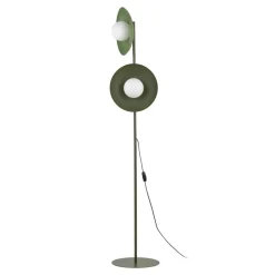Lampa podłogowa SLATE MIX zielona klosz biały 2xG9 * TK Lighting Best