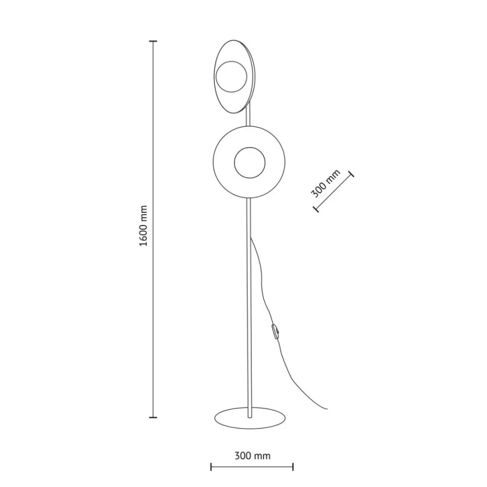 Lampa podłogowa SLATE MIX zielona klosz biały 2xG9 * TK Lighting Best