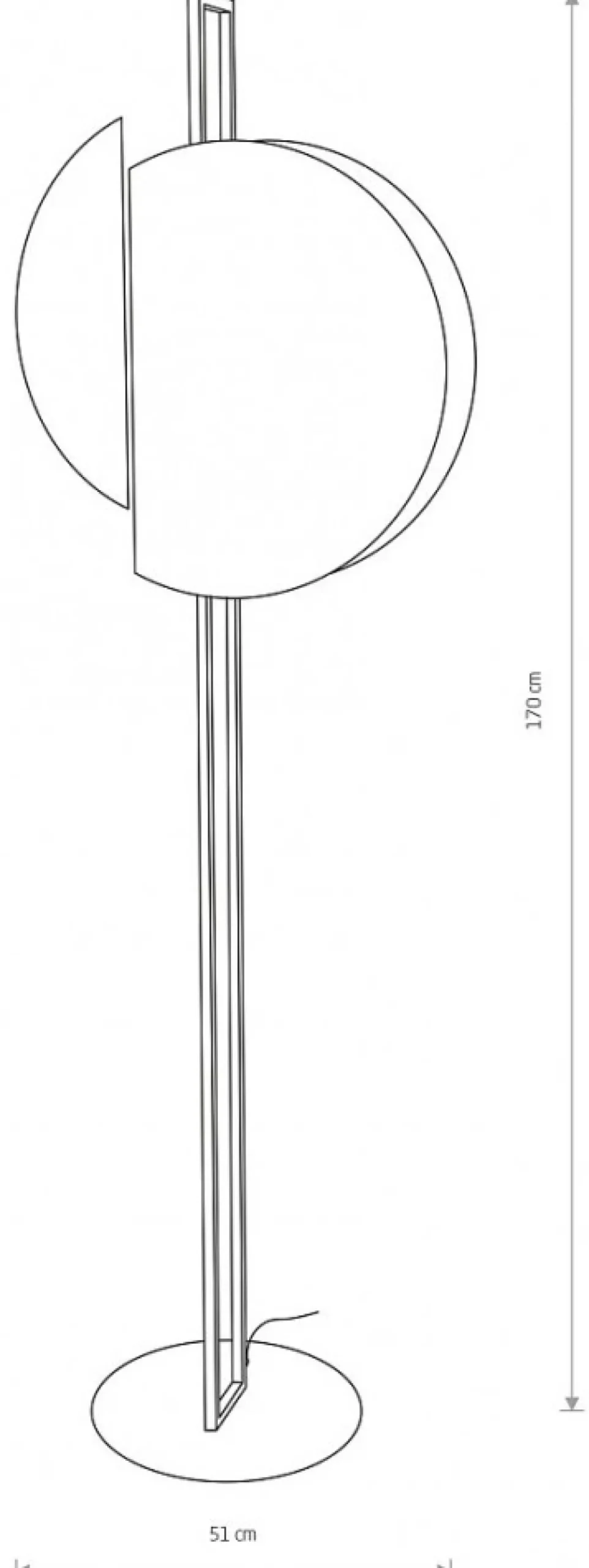 Lampa Podłogowa SUNSET Czarny Brązowy Drewniany Abażur 2xGX53 170cm * Nowodvorski Outlet
